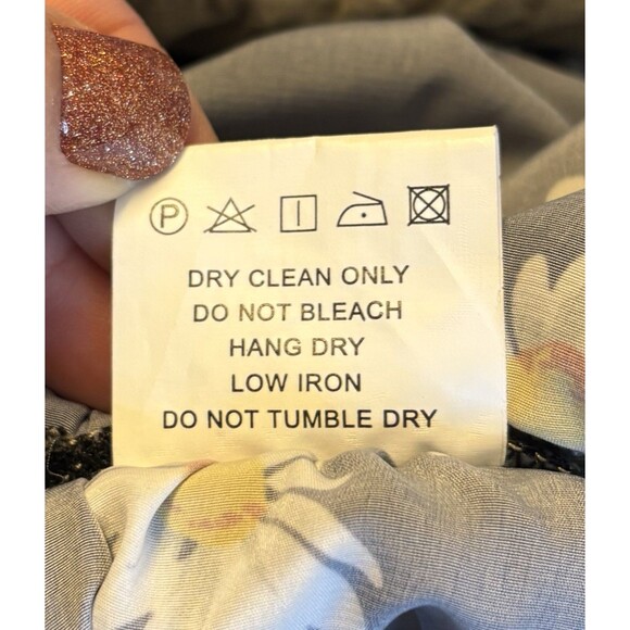 FEW MODA Black Lace Crochet Daisy Skater Dress Medium Sleeveless Lined Boho - Picture 9 of 12